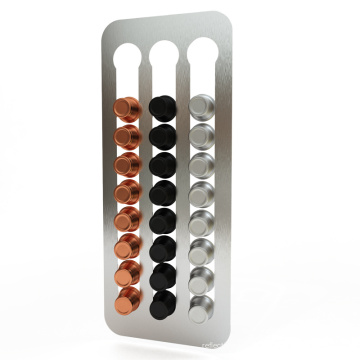 Kitchen Organizer Wall Mounted Under Cabinet Coffee Capsule Rack Holder